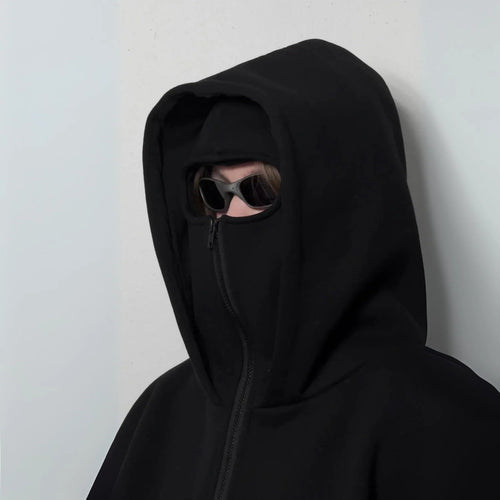 Shadow Core Zipped Balaclava Hoodie